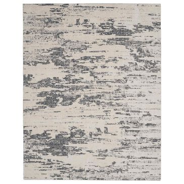 Nourison Zermatt ZER03 9" x 12" Ivory and Blue Area Rug, , large