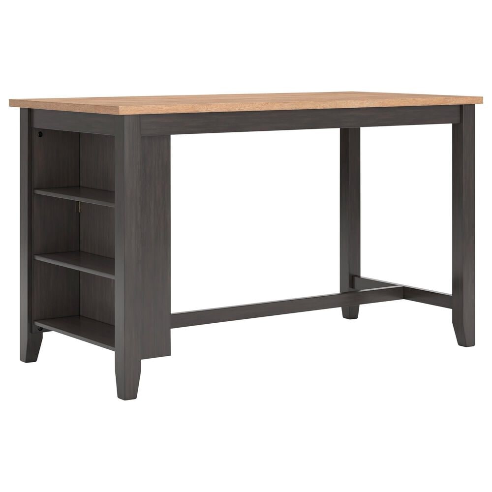 Ashley Gesthaven Counter Height Table in Light Natural and Dark Brown - Table Only, , large