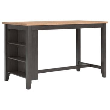 Ashley Gesthaven Counter Height Table in Light Natural and Dark Brown - Table Only, , large