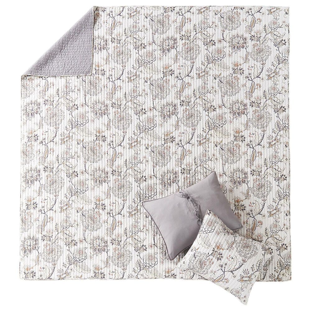 Levtex Ophelia 3-Piece Reversible Full/Queen Quilt Set in Blush and Grey, , large