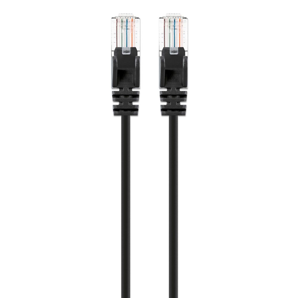 Manhattan Cat6 7" UTP Slim Network Patch Cable in Black, , large