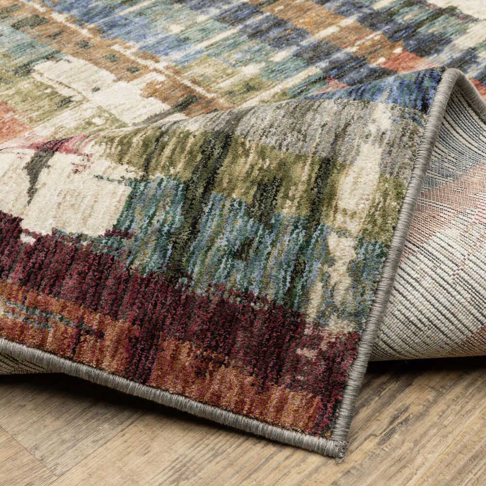 Oriental Weavers Tisdell TIS12 Multicolor 2'3" x 7'6" Runner, , large