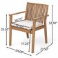 Hearth and Haven 7-Piece Outdoor Dining Set with Beige Cushions in Brown, , large