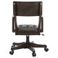 Ashley Breckington 3-Piece Desk with Bookcase and Chair Set in Dark Brown, , large