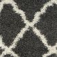 Safavieh Dallas Shag SGD257A-28 2"3" x 8" Dark Grey/Ivory Runner, , large