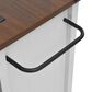 HOMLUX 58" Kitchen Island with Drop Leaf in White and Brown, , large