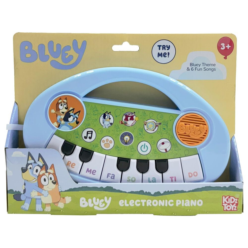 Bluey Music Time Electronic Keyboard Musical Toy in Multicolor, , large