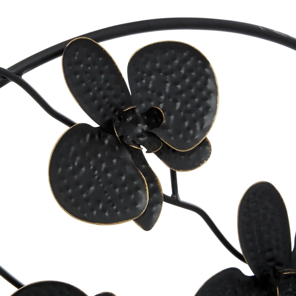 Maple and Jade Leaves Sculpture in Black, , large