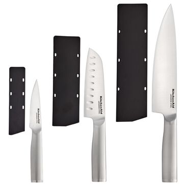 KitchenAid Gourmet 3-Piece Chef Knife Set in Stainless Steel, , large