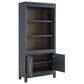 Riva Ridge Alexander 2-Piece Executive Desk and Door Bookcase Set in Midnight, , large
