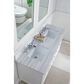 James Martin Vanities Palisades 60" Double Bathroom Vanity in Bright White with 3 cm Arctic Fall Solid Surface Top and Rectangular Sinks, , large
