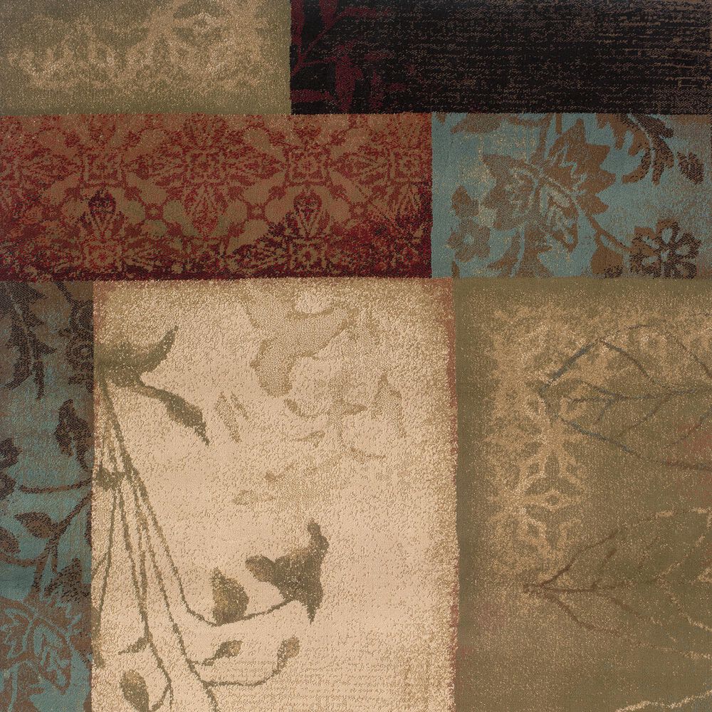 Oriental Weavers Hudson 40A 1&#39;10&quot; x 7&#39;6&quot; Multi-Color Runner, , large