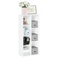 HOMLUX 7-Cube Reversible Open Shelf Storage Bookshelf in White, , large