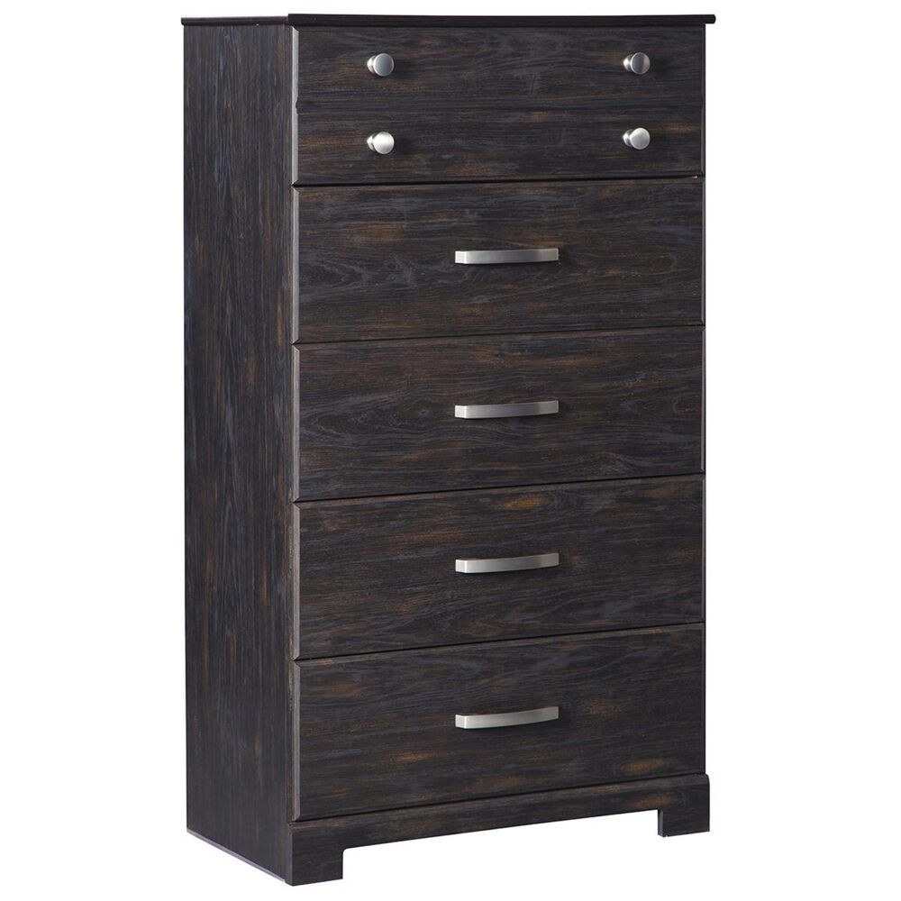 Signature Design by Ashley Reylow 5 Drawer Chest in Dark Brown, , large