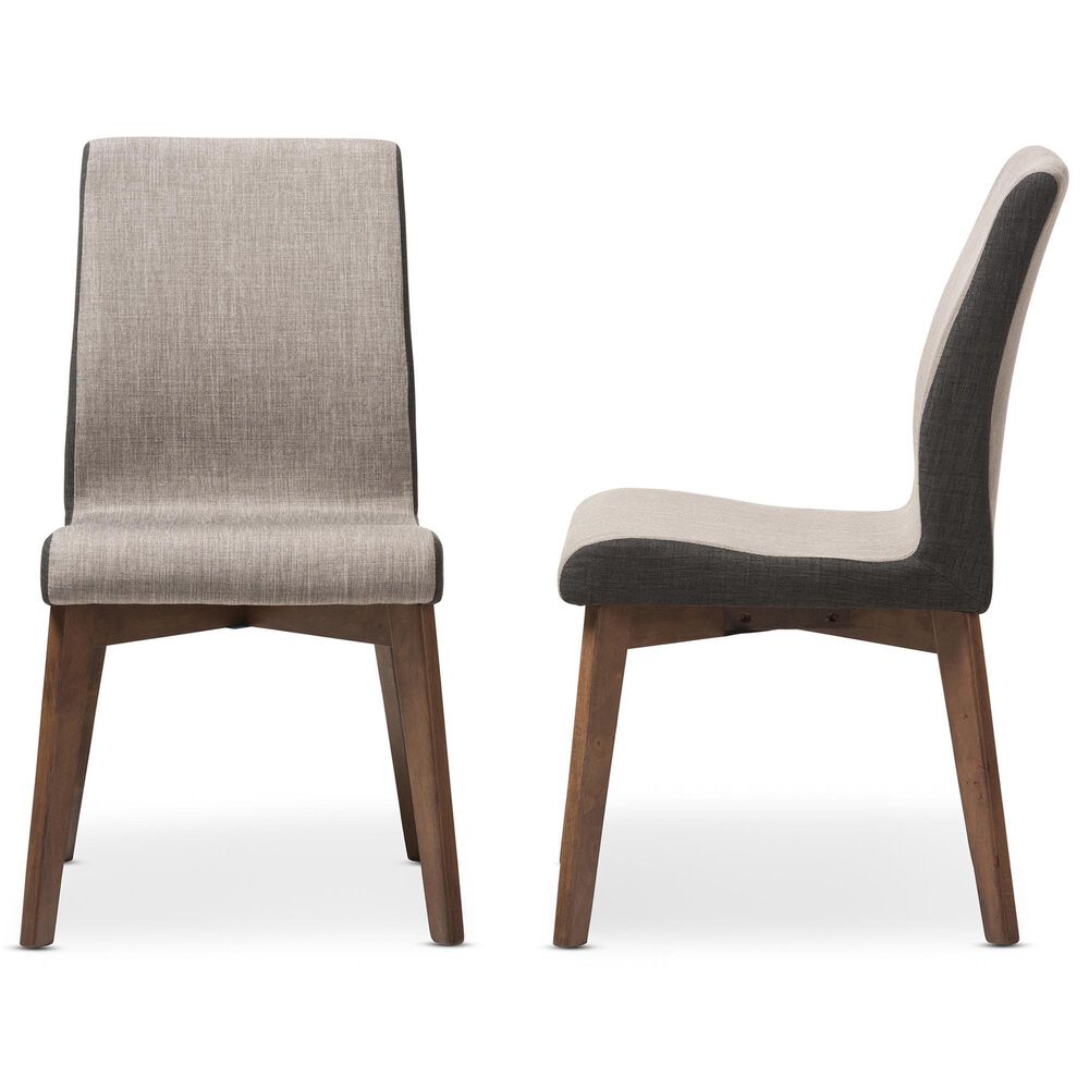 Baxton Studio Kimberly Side Chair in Dark Walnut (Set of 2), , large