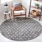 Safavieh Natura NAT615T 6" Round Ivory and Brown Area Rug, , large