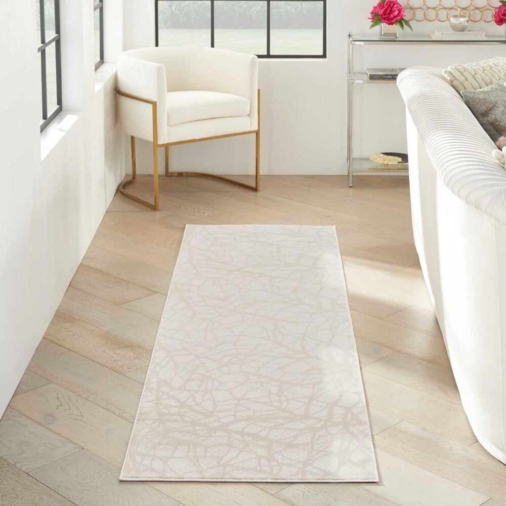 Nourison Desire Beige 2&#39;3&quot; x 7&#39;6&quot; Runner, , large