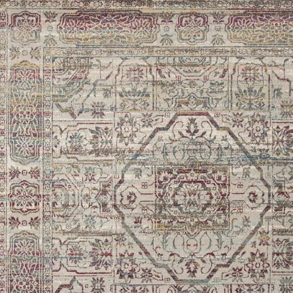 Safavieh Aria ARA179R 4&#39; x 6&#39; Red and Creme Area Rug, , large