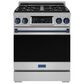 Thor Kitchen Gordon Ramsay 4.55 Cu. Ft. 30" Professional Natural Gas Range with Navy Blue Handle Kit in Stainless Steel, , large