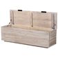 Baxton Studio Alvaro Storage Trunk with Hinged Lid in White Wash, , large