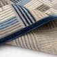 Central Oriental Fontana Haldis 2"2" x 7"6" Gray and Blue Runner, , large