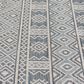 Central Oriental Melbourne Draya 7"10" x 9"10" Lagoon and Multicolor Area Rug, , large