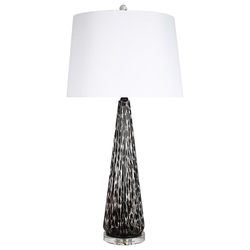 Classy Art Wholesalers Eclipse Radiance Table Lamp in Black and Clear, , large