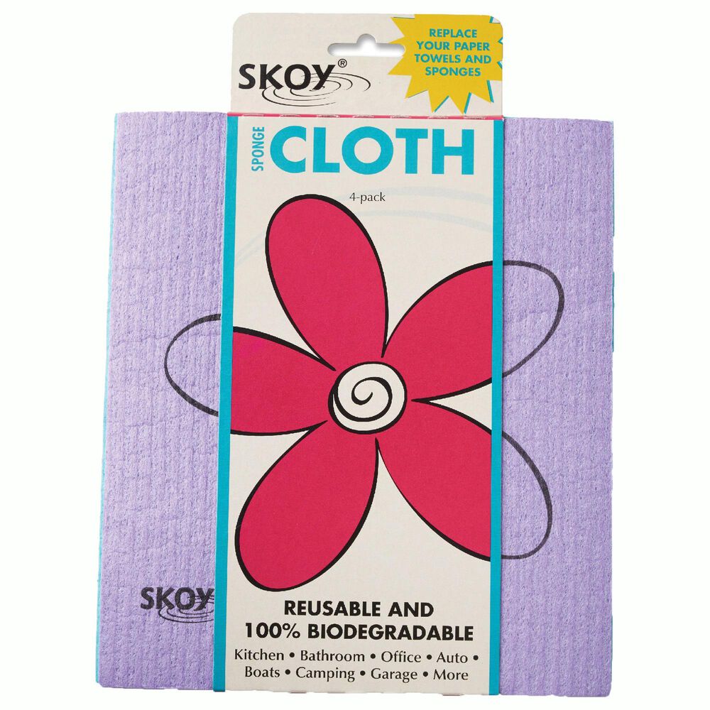 Skoy 4-Piece Cleaning Cloth in Multicolor, , large