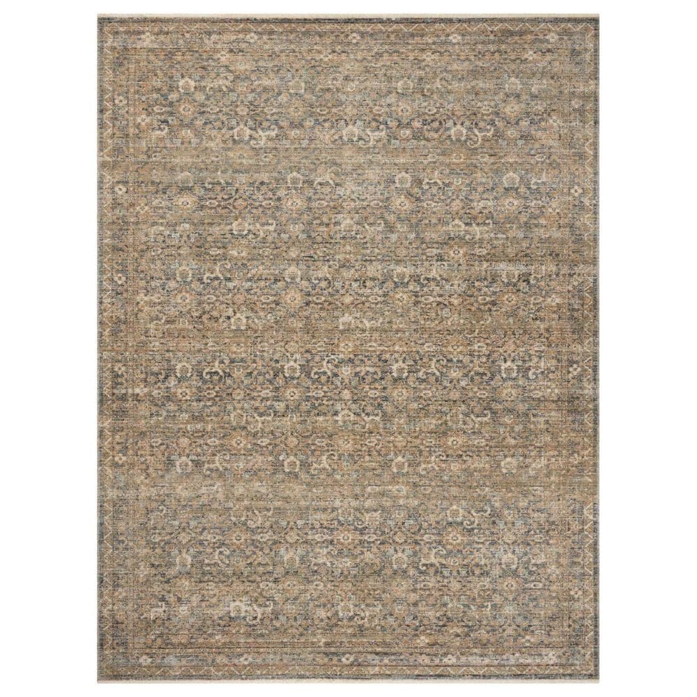 Amber Lewis x Loloi Molly Denim and Gold 8"6" x 12" Area Rug, , large