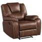 Steve Silver Katrine Manual Recliner in Chestnut Brown, , large