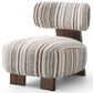 Furniture of America Carson Accent Chair in Malted Linen Stripe, , large