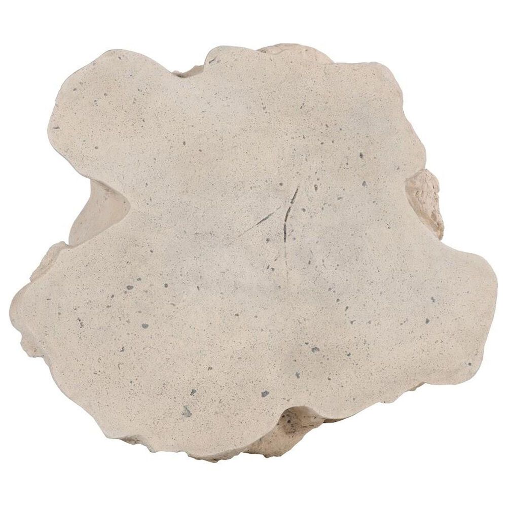 TimberHaus Log Patio Side Table in Roman Stone, , large