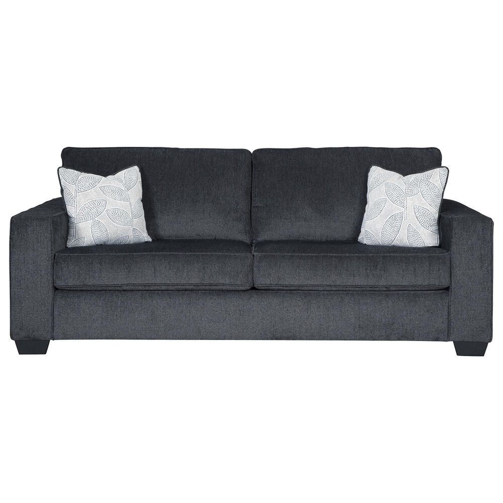 Ashley Altari Stationary Sofa and Loveseat Set in Slate, , large