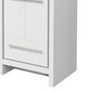 Lexora Home Lafarre 24" Single Bathroom Vanity in White with 2 cm White Cultured Marble Top and Rectangular Sink, , large