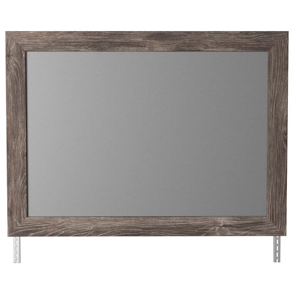Ashley Ralinksi 6 Drawer Dresser and Mirror in Gray, , large