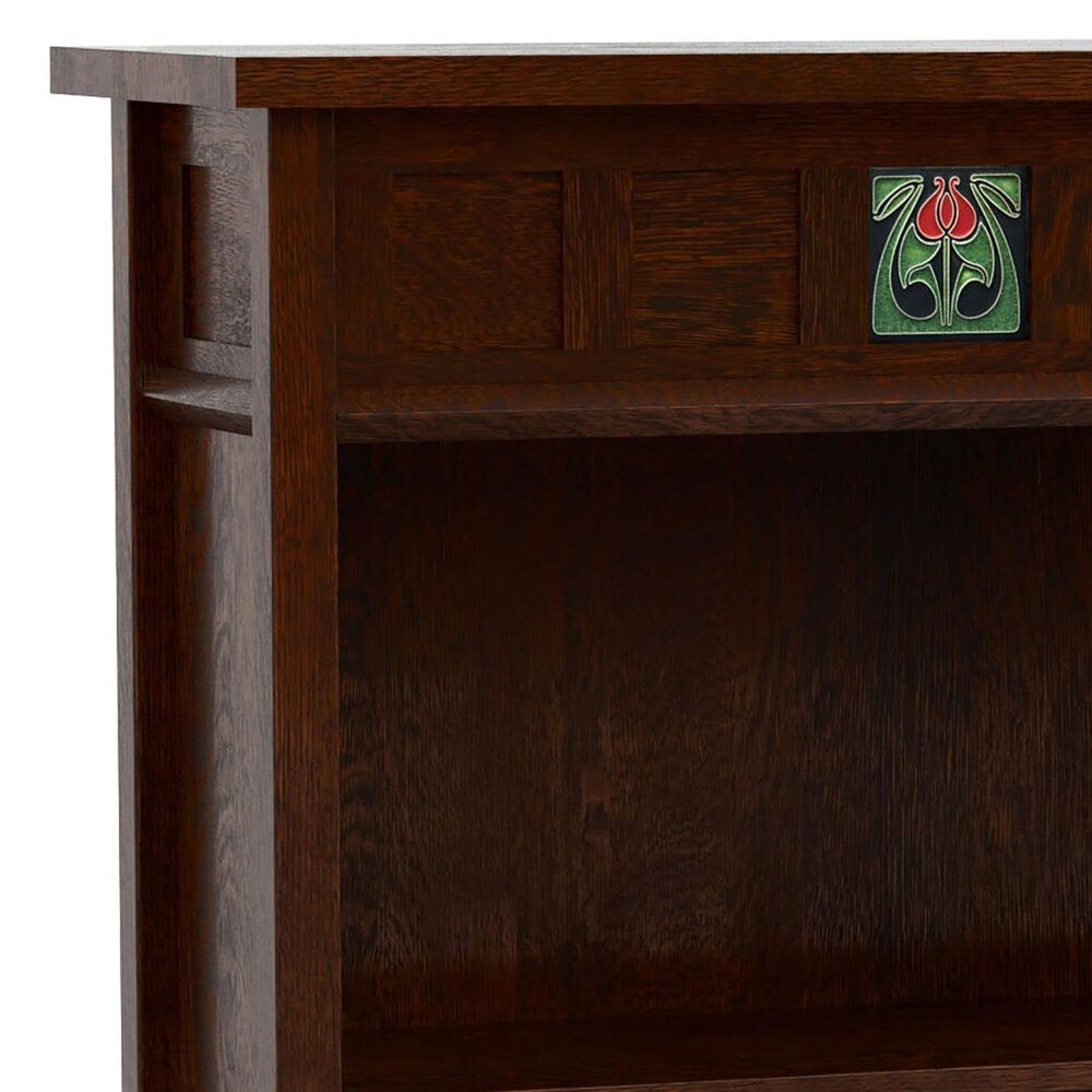 Stickley Furniture Floral Tile 2-Shelf Bookcase in Centennial, , large