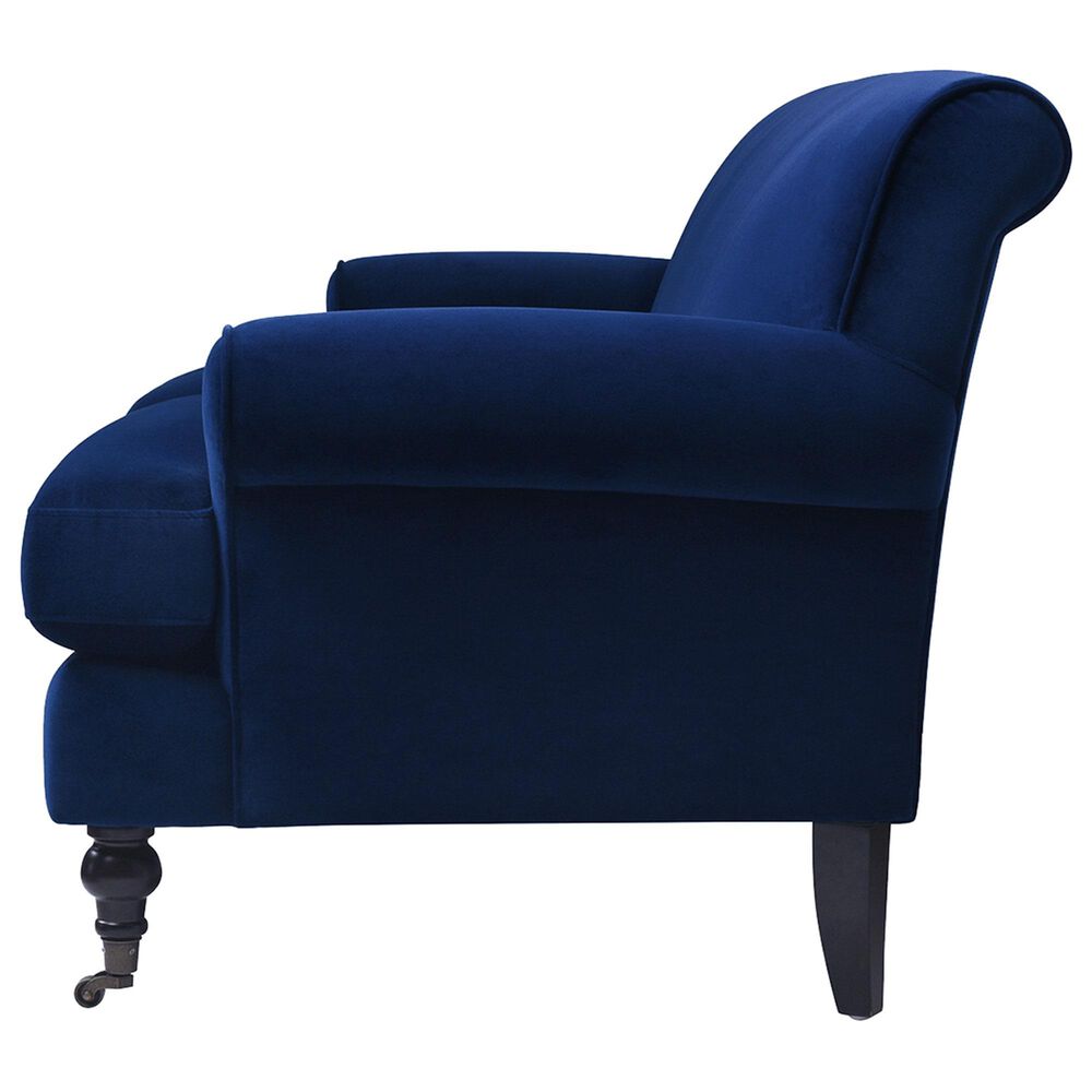 Jennifer Taylor Home Alana Lawson Stationary Sofa in Navy Blue Velvet, , large