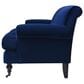 Jennifer Taylor Home Alana Lawson Stationary Sofa in Navy Blue Velvet, , large