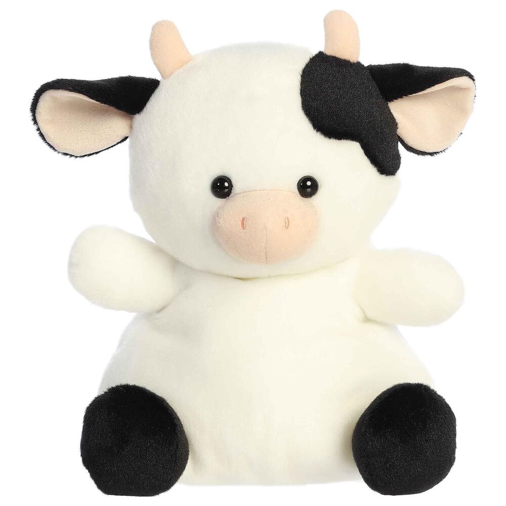 Aurora 13&quot; Sweetie Cow Stuffed Animal in Soft White and Bold Black, , large