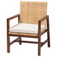 Baxton Studio Lovina Arm Chair in White, , large