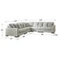 Ashley Regent Park 5-Piece Stationary L-Shaped Sectional in Pewter, , large