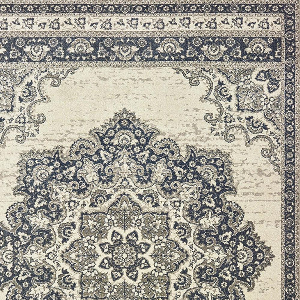 Oriental Weavers Richmond 5504I 5&#39;3&quot; x 7&#39;6&quot; Ivory and Navy Area Rug, , large