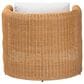 Baxton Studio Carina Rattan Arm Chair in Neutral, , large