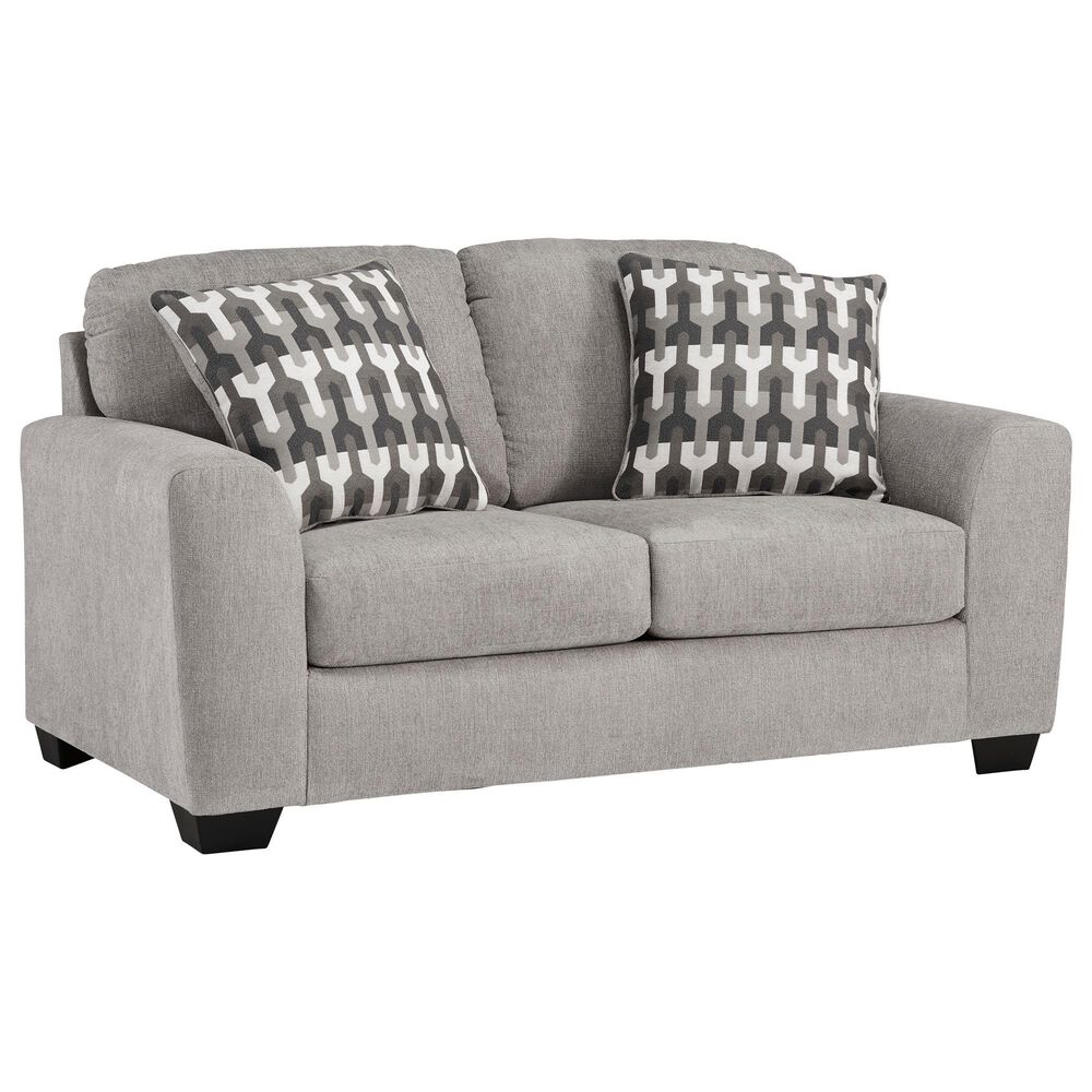 Ashley Avenal Park Stationary Loveseat in Flannel, , large