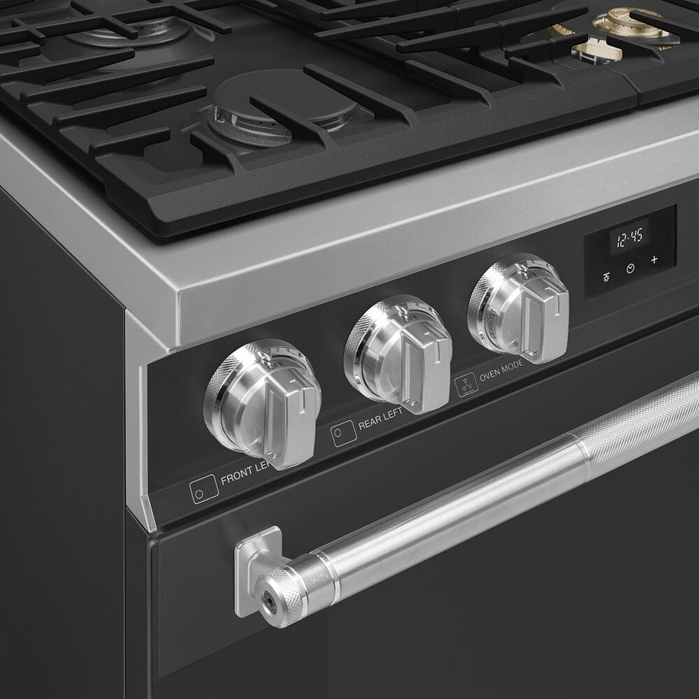 SMEG Professional 30" Gas Range in Matte Black, , large