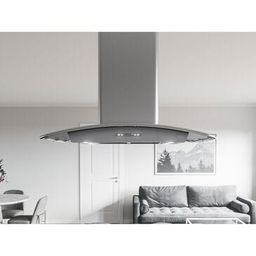 Zephyr Milano 42" Island Range Hood in Stainless Steel, , large