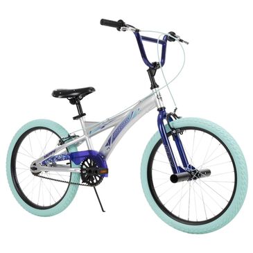 Huffy 20" Jazzmin Kids BMX-Style Bike in Silver and Blue, , large