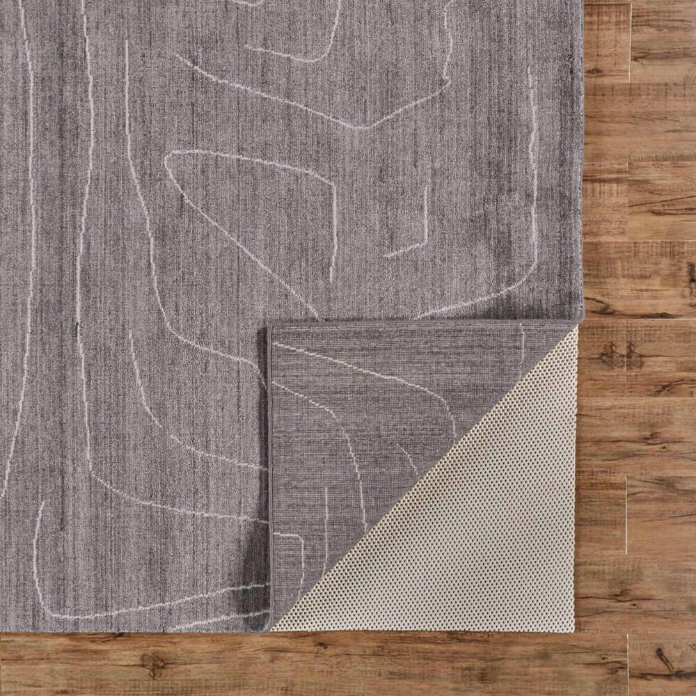 Feizy Lennox 5&#39; x 8&#39; Charcoal Area Rug, , large