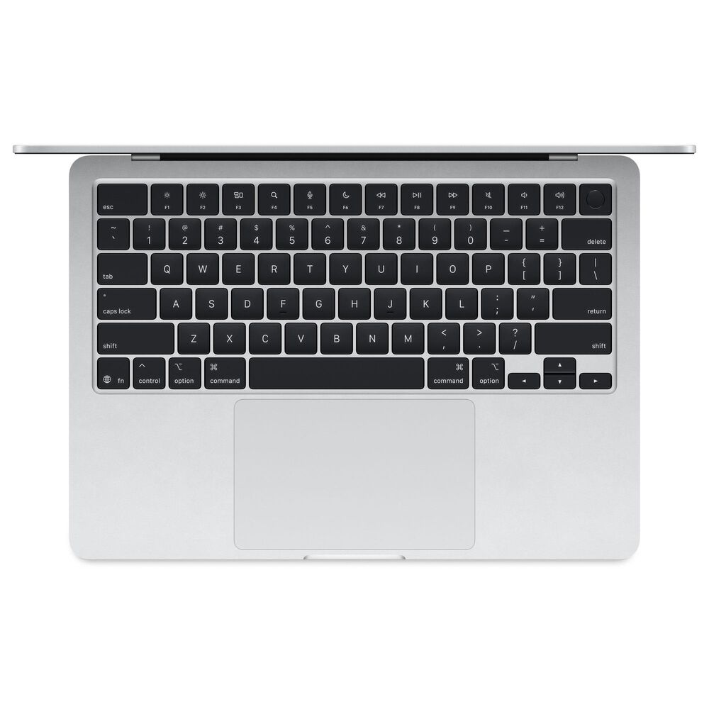 Apple MacBook Air 13.6&quot; Laptop - Apple M4 chip 10-core CPU - 16GB RAM - 8-core GPU - 256GB SSD in Silver with 3-Year AppleCare+, , large