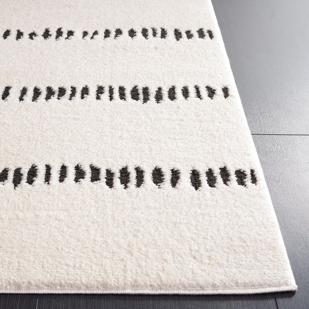 Safavieh Melody MEL114A 2&#39;2&quot; x 8&#39; Ivory and Black Runner, , large